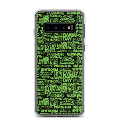 SHTNONM- BLACK/NEON GREEN SAMSUNG CASE