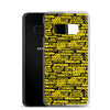 SHTNONM- BLACK/YELLOW SAMSUNG CASE