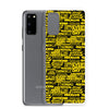 SHTNONM- BLACK/YELLOW SAMSUNG CASE
