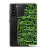 SHTNONM- BLACK/NEON GREEN SAMSUNG CASE