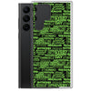 SHTNONM- BLACK/NEON GREEN SAMSUNG CASE