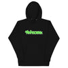 SHTNONM - GRAFFITI HOODIE (NEON GREEN LOGO)